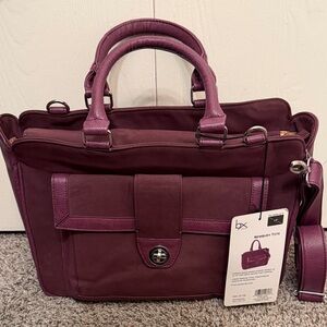 NEW! Buxton Purple Women's laptop tote Bag